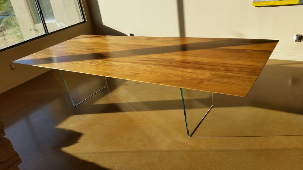 Custom shelves and architectural wood details